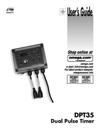 Thumbnail of document Manual - DPT35S Dual Pulse Timer/Totalizer, Wall Mount, NEMA4